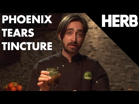 Phoenix Tears: A Grain Alcohol-Based Cannabis Tincture | Chef Blaine Alexandr Recipes Recipes