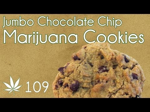Jumbo Classic Cannabis Chocolate Chip Cookies Cooking with Marijuana #109
