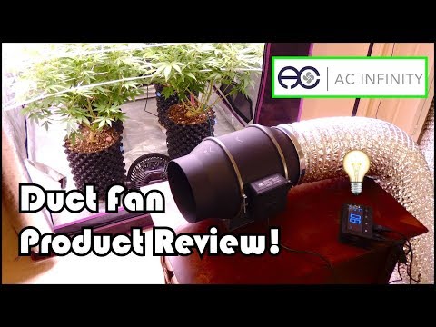 High Tech Ducting Fan for Growing Cannabis:  AC Infinity Cloudline T6